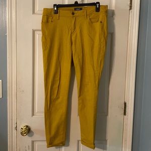 Mustard yellow Rockstar Jeans from Old Navy